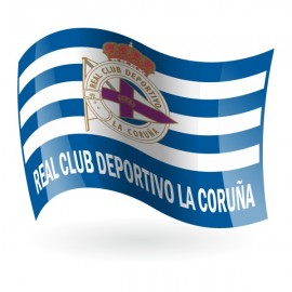 Bandera del Real Club Deportivo de La Coruña mod. 1