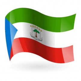 Bandera de de República de Guinea Ecuatorial