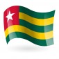 Bandera de Togo ( República Togolesa )