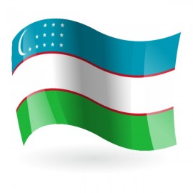 Bandera de la República de Uzbekistán