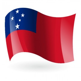 Bandera del Estado Independiente de Samoa ( Occidental )