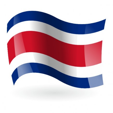 Bandera de la  República de Costa Rica s/e
