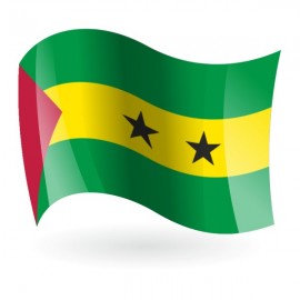 Bandera de la República Democrática Santo Tomé y Príncipe 