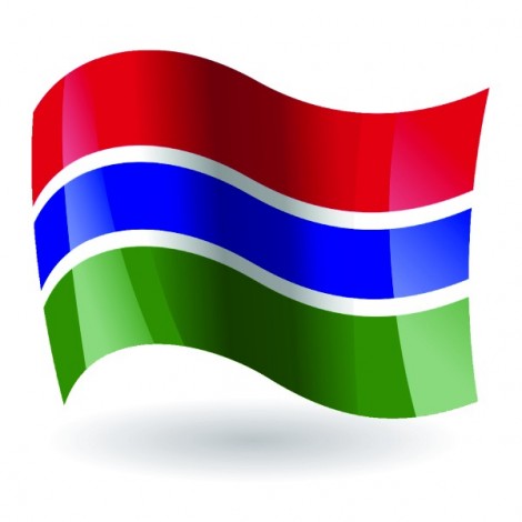 Bandera de la República del Gambia
